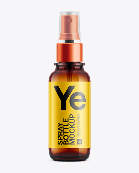 Spray with Clear Cap PSD Mockup