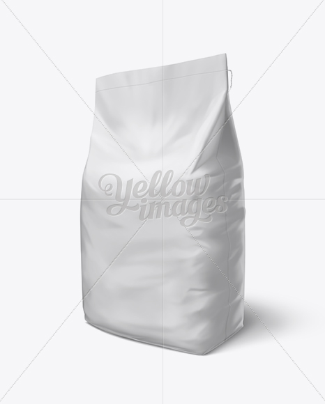 Download 10kg Powder Bag Mockup / Half Side View in Bag & Sack Mockups on Yellow Images Object Mockups