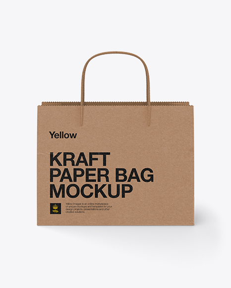 Download Paper Shopping Bag With Twisted Paper Handles Psd Mockup Free Psd Mockup Design Design Yellowimages Mockups
