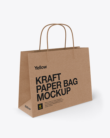 Paper Shopping Bag Mockup Half Side View Packaging Mockups Free Mockups Psd File Logo