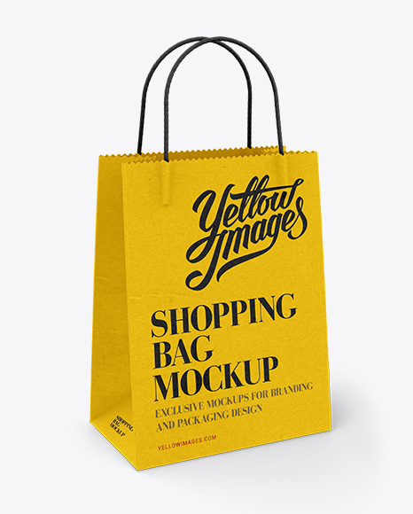 Download Free White Paper Shopping Bag Half Side View Psd Mockup PSD Mockup Template