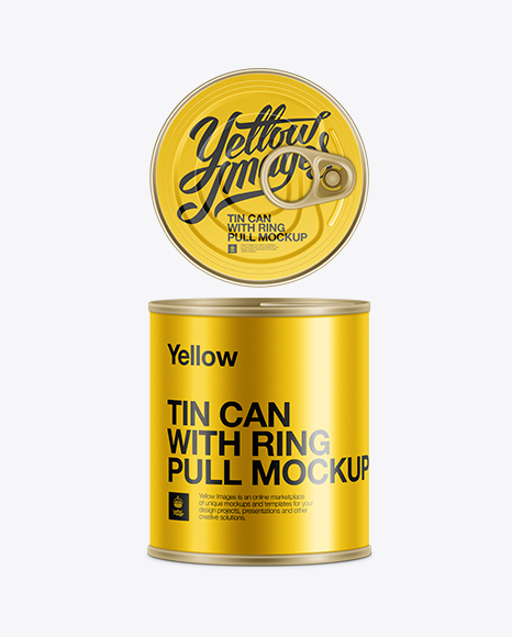 Download Tuna Tin With Pull Tab Psd Mockup Free 321456psd Template Packaging Box Design PSD Mockup Templates