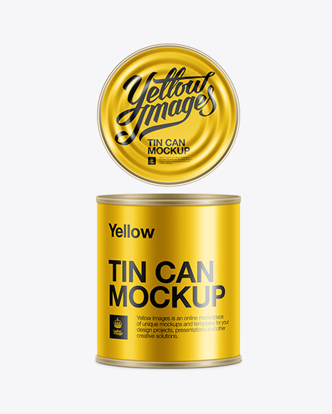Download Tin Can Mock Up Free Psd Mockup For Brochure Yellowimages Mockups
