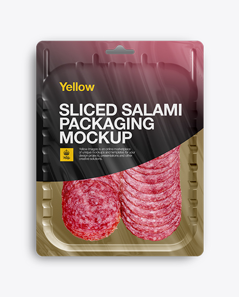 Download Free Vacuum Tray W Sliced Winter Salami Mock Up Packaging Mockups PSD Mockups.