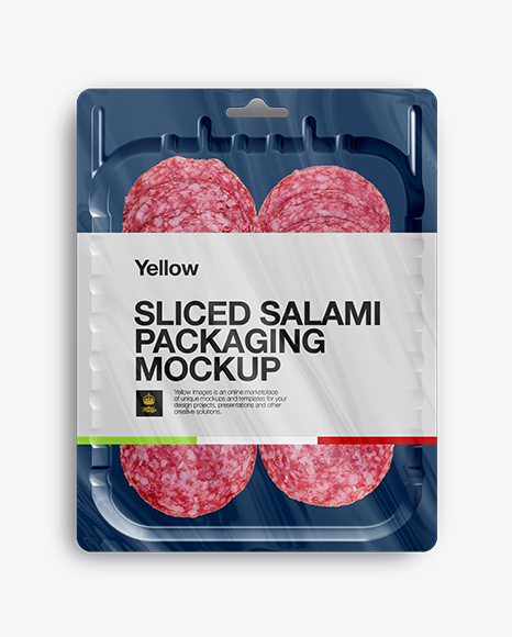 Download Vacuum Tray With Sliced Classic Salami Mock Up New 500 Packaging Psd Mockups Templates PSD Mockup Templates