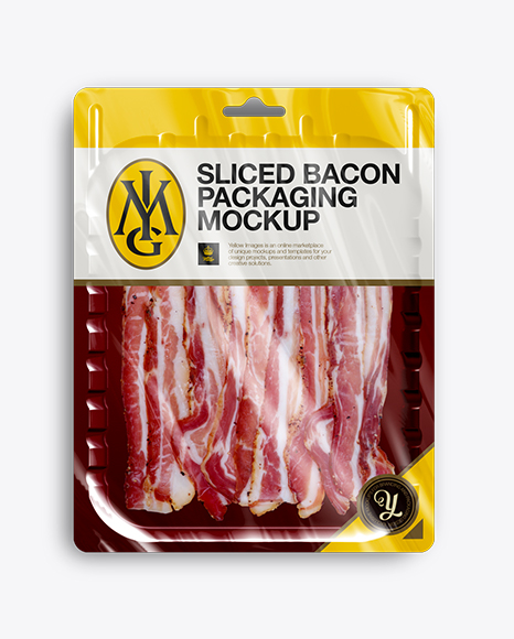 Vacuum Tray with Sliced Bacon Mock-up