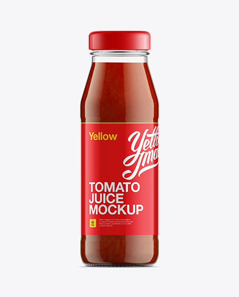 Download Free Clear Glass Bottle W Tomato Juice Mock Up The Mockup Club Best Free Mockups PSD Mockup Templates
