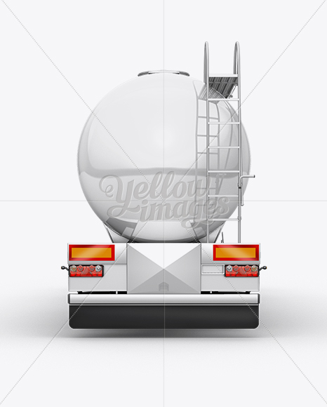 Tank Truck HQ Mockup Back View in Vehicle Mockups on ...