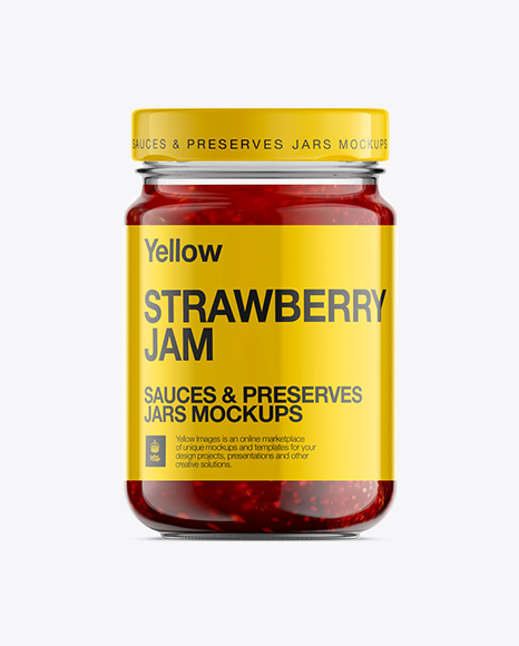 Download Glass Strawberry Jam Jar Mockup Matte Protein Jar Mockup Glossy Protein Jar Mockup Glass Jar Withstrawberry Yellowimages Mockups