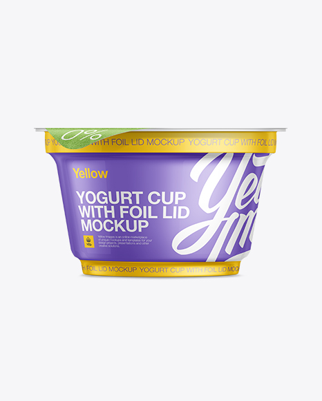 Download 150g Yogurt Cup W Foil Lid Mockup Packaging Mockups Psd Mockups Free For Commercial Use PSD Mockup Templates