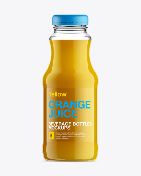 Download Clear Glass Bottle W Orange Juice Mockup Free Mockup Templates Psd Designs PSD Mockup Templates