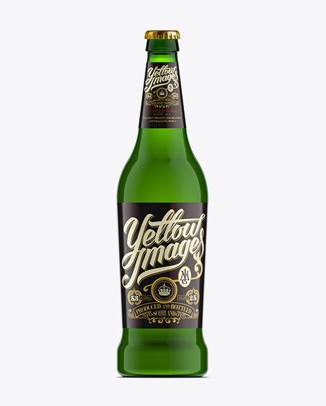 Download 660ml Beer Bottle Mockup / Green Glass Object Mockups