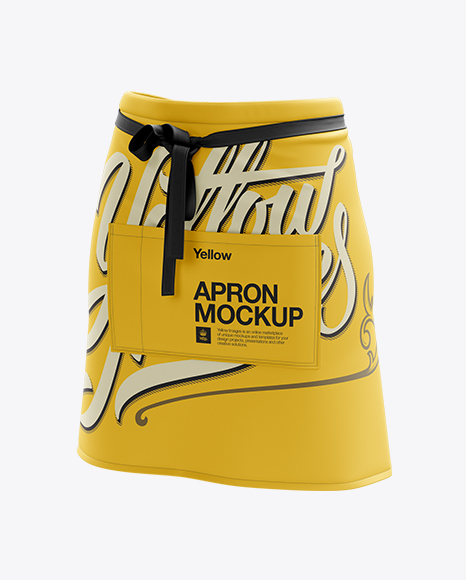 Download Download Half Apron Mockup - Halfside View Object Mockups ...