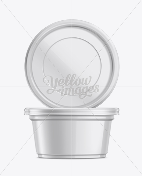 Download 200g Plastic Food Container Mockup in Pot & Tub Mockups on ...