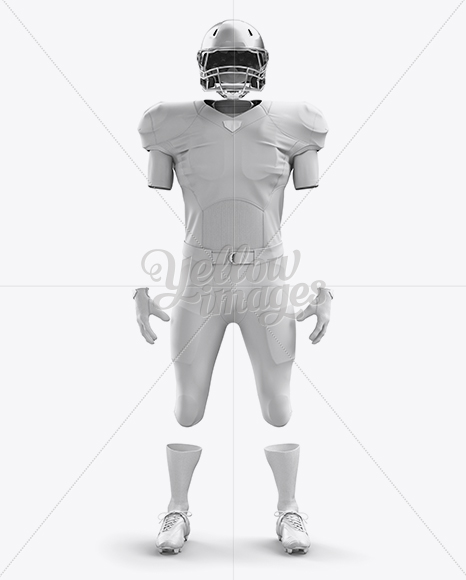 Download American Football Kit Mockup - Front View in Apparel ...