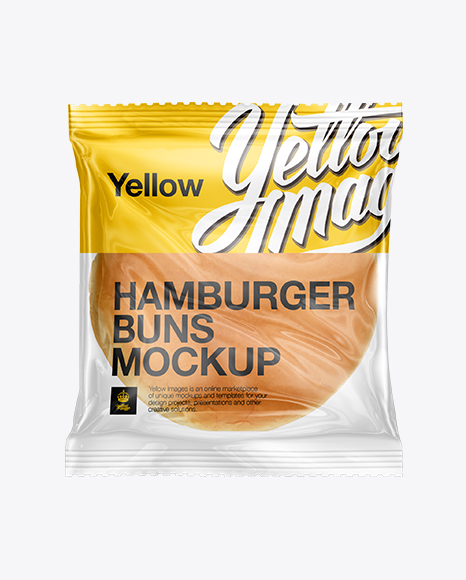 Download Download Psd Mockup Bag Bakery Buns Burger Clear Plastic Fast Food Food Mockups Hamburger Individually Wrapped