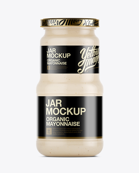 Download Free Mayonnaise Jar Mockup Packaging Mockups PSD Mockup Template