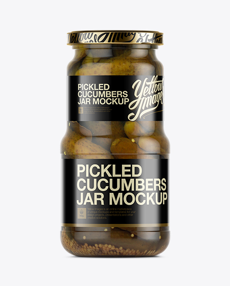 Download Download Psd Mockup Canned Conserve Cucumbers Exclusive Mockup Food Glass Jar Jar Jar Mock-Up ...