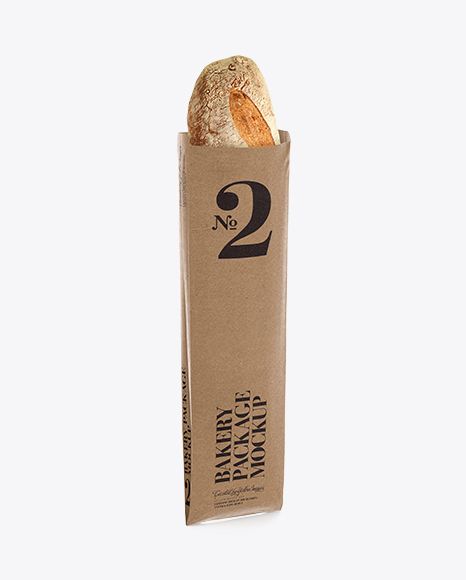 French Bread in Kraft Bag Mockup in Bag & Sack Mockups on ...