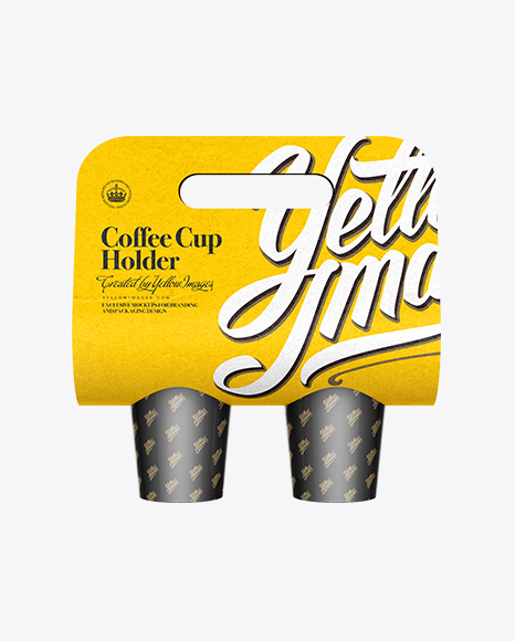 Download Free Paper Coffee Cup Carrier Mockup PSD Mockup Template