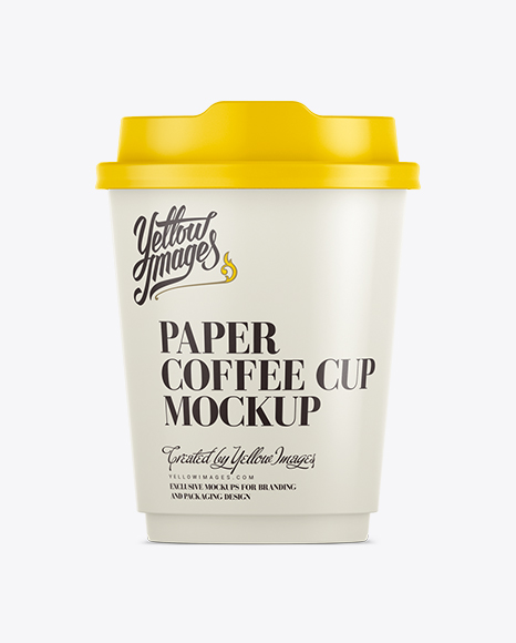 8oz Single Wall Paper Coffee Cup Psd Mockup Free Download Templates Mockups Vector