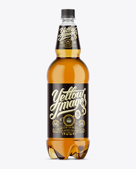 Download Clear Plastic Gold Beer Bottle Mockup Free Psd Mockup Templates Yellowimages Mockups