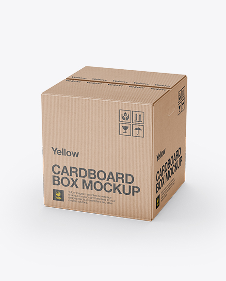 Download Corrugated Fiberboard Box Mockup 70 Angle Front View High Angle Shot Packaging Mockups 3d Glass Window Logo Mockups Psd Free Download Yellowimages Mockups