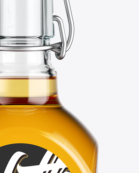 Download Whiskey Bottle Mockup W/ Flip-Top Cap - Front View in ... Yellowimages Mockups