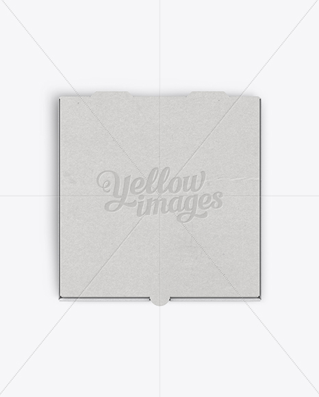 Download Pizza Box Mockup - Top View in Box Mockups on Yellow ...