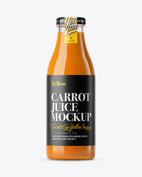 Download Carrot Juice Glass Bottle Mockup Object Mockups Free Mockups All Design