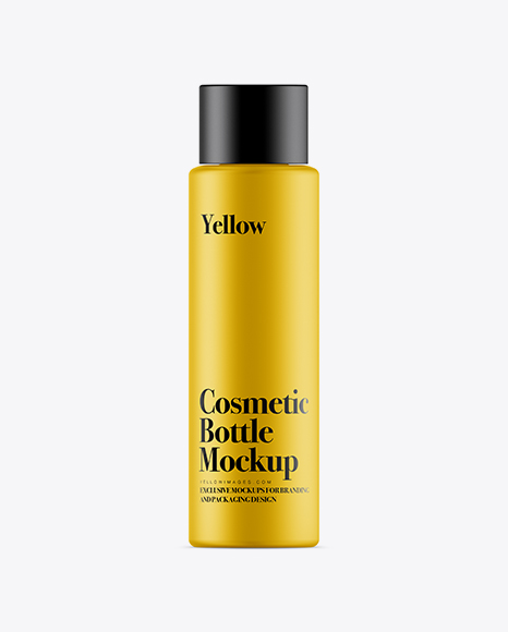 Matte Plastic Cosmetic Bottle PSD Mockup