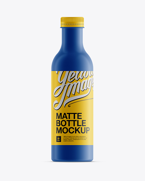 Matte Juice Bottle PSD Mockup