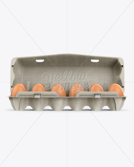 Download Open Egg Carton Mockup in Packaging Mockups on Yellow ...