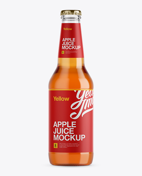 330ml Apple Juice Bottle Psd Mockup Logo Mockup Templates Psd Vector