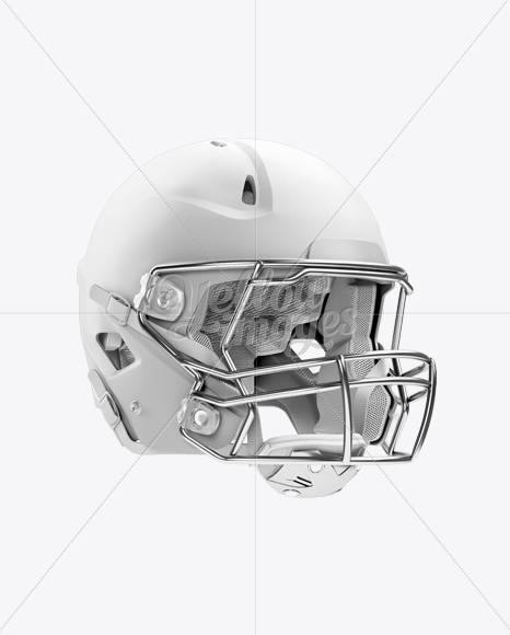 Download Matte American Football Helmet Mockup - Halfside View in ...