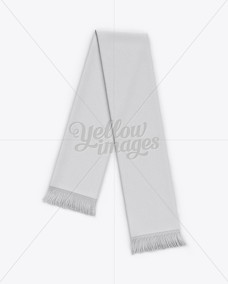 Soccer Scarf Mockup in Apparel Mockups on Yellow Images Object Mockups