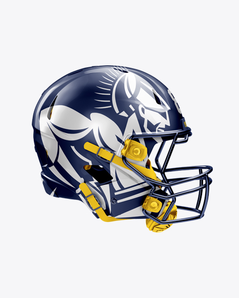 Download American Football Helmet Mockup - Front View - American ...