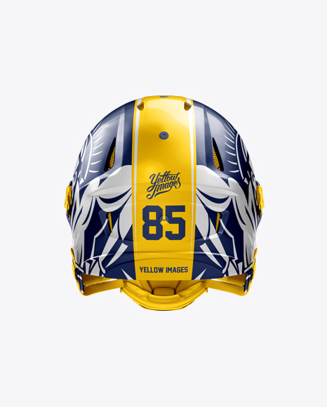 Download Free PSD Mockup American Football Helmet Mockup - Back ...