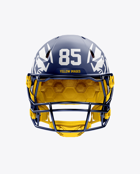Download Matte American Football Helmet Mockup - Back View - Matte ...