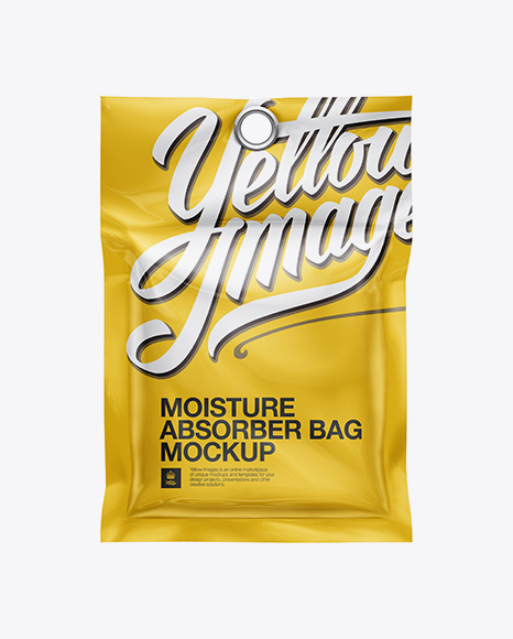 Moisture Absorber Bag with Eyelet PSD Mockup Front View