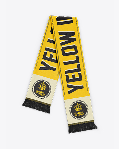Download Soccer Scarf Mockup in Apparel Mockups on Yellow Images Object Mockups