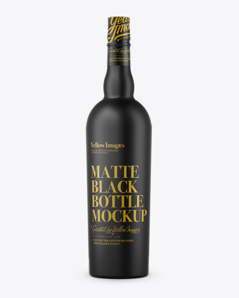 Download Psd Mockup Alcohol Beverages Bottle Cognak Drink Mockups Exclusive Mockup Glass Liquor Matte Matte Bottle