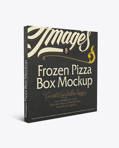 Download Frozen Pizza Box Mockup Object Mockups Free 3d Glass Logo Mock Up