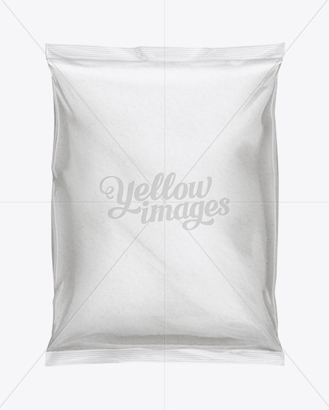 Download Plastic Bag with Flour Mockup in Bag & Sack Mockups on Yellow Images Object Mockups