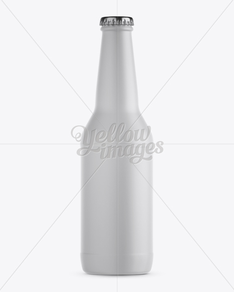 Download 330ml Matte Beer Bottle Mockup in Bottle Mockups on Yellow Images Object Mockups