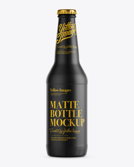 Download 330ml Matte Beer Bottle Psd Mockup Download Free Amazing Mockups PSD Mockup Templates