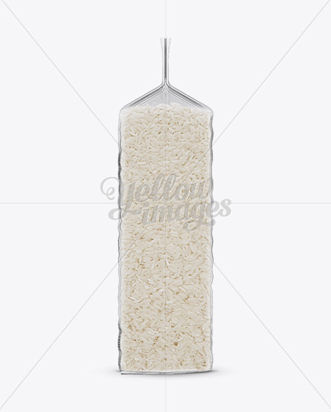 Download Rice Vacuum Plastic Bag Mockup in Flow-Pack Mockups on Yellow Images Object Mockups