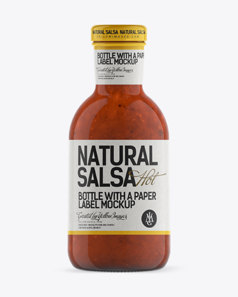 Download Salsa Bottle With Paper Label Mockup Packaging Mockups Square Magazine Mockup Psd Free All Free Mockups Yellowimages Mockups