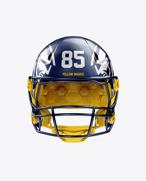 Download American Football Helmet Mockup - Front View in Apparel ...