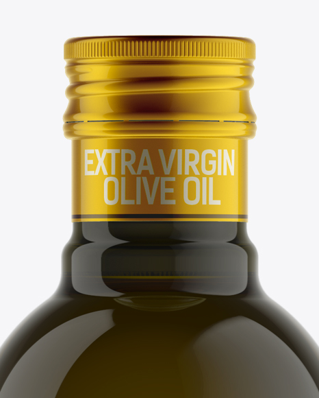 Download 500ml Antique Green Olive Oil Bottle Mockup in Bottle Mockups on Yellow Images Object Mockups